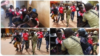 Collage of arrested fans | Photo credit Monitor Uganda on Twitter