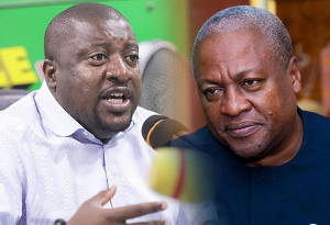 NPP National Organiser, Nana B (L) and NDC Flagbearer, John Mahama