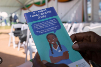 A woman holds an informational pamphlet on lenacapavir, new HIV prevention drug, in Harare, Zimbabwe