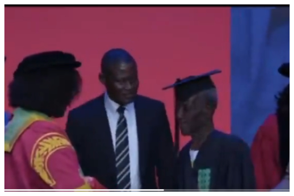 James Acquah has graduated from Central University at age 86