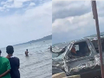 Pickup truck plunges into Volta Lake from Afram Plains ferry