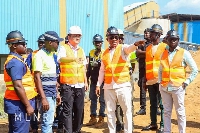 Hon. George Mireku Duker toured Gold Team Mining Company on Wednesday, October 25, 2023
