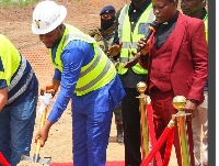 AngloGold Ashanti cuts sod for the construction of a military operating base