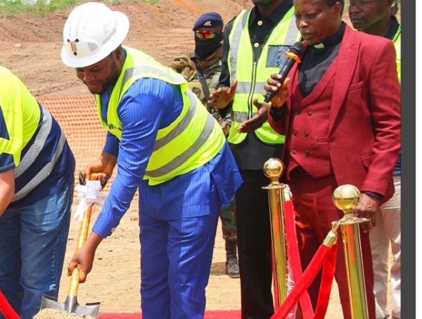 AngloGold Ashanti cuts sod for the construction of a military operating base