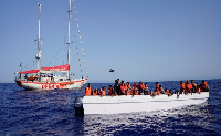 A migrant boat