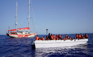 A migrant boat