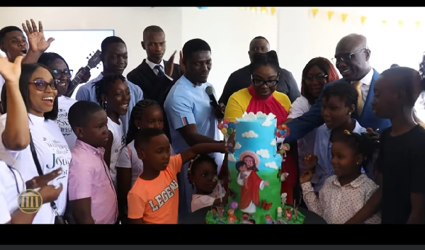 Some of the church members at the event