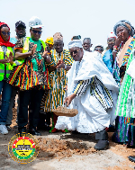 Speaker of Parliament leads sod-cutting for new meeting hall at Wa Naa Palace