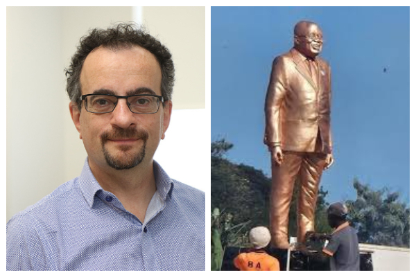 John Benjamin and Akufo-Addo's statue