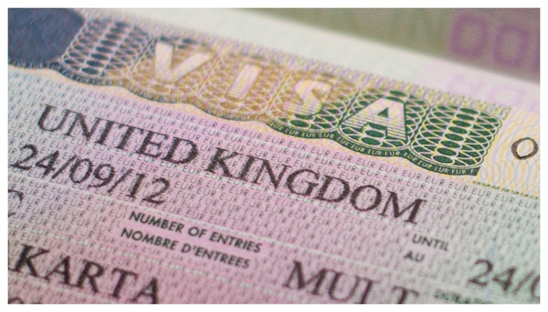 File photo of UK visa