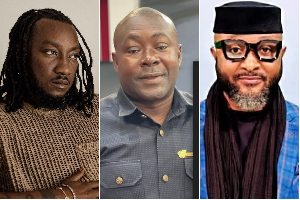 L to R: TRIBE Culture Fest CEO Nana Boateng Gyimah, ex-NSA COO Gyamfi Kusi Awere and Ampofo Ankrah