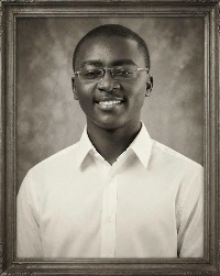 A portrait of a young Dr Mahamudu Bawumia