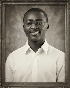 A portrait of a young Dr Mahamudu Bawumia