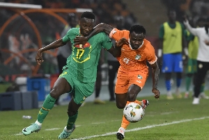 Seri in action for Ivory Coast during the match
