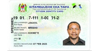 National identification cards in Tanzania will now last indefinitely