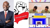 Kennedy Agyapong, #FixTheCountry logo and Opoku Ware NSMQ constestants