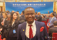 Paul Frimpong at the Great Hall of the People’s Republic of China in Beijing