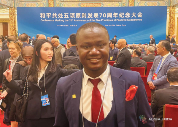 Paul Frimpong at the Great Hall of the People’s Republic of China in Beijing