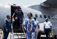 Vice President Jane Naana Opoku-Agyemang has arrived in Wa