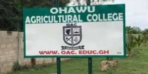 Ohawu Agricultural College (OAC) was established in 1964 by the Ministry of Food and Agriculture