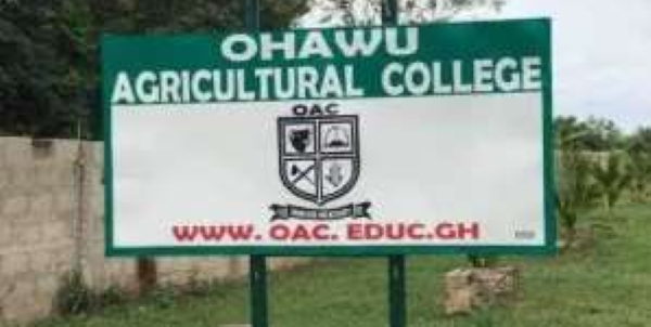 Ohawu Agricultural College (OAC) was established in 1964 by the Ministry of Food and Agriculture