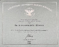 Dr. Alexander Anim-Mensah, honored with a Presidential Lifetime Achievement Award by U.S. President