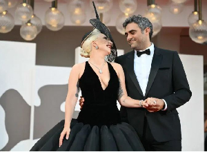 A file photo of Lady Gaga and Michael Polansky