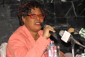 Nana Yaa Jantuah speaking at an event