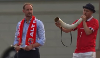 Norway Crown Prince Haakon (L) led the Viking Row celebration