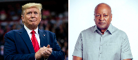 Donald Trump (L) is US president-elect and John Mahama (R) is NDC's presidential candidate