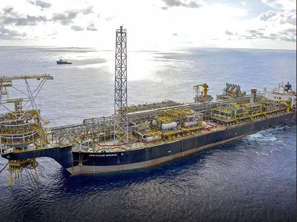 File photo of Ghana's FPSO Nkrumah oil vessel