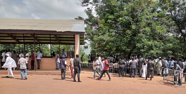 Delegates casting their vote