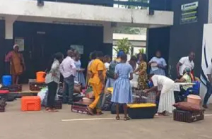 Some BECE graduates reporting to Senior High School