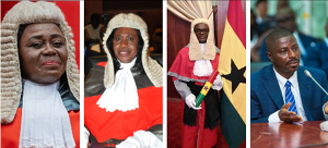 L-R: Gertrude Torkornoo, Mariama Owusu, Ernest Gaewu, Adibu-Asiedu