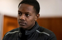 Bellarmine Chatunga Mugabe appears in court for sentencing at a Magistrates' Court in Johannesburg