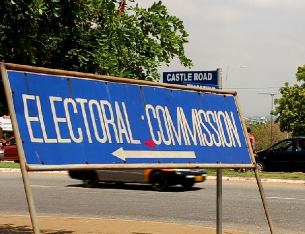 Electoral Commission sign board .        File photo.