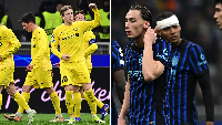 Bodo Glimt players celebrate as Inter Milan players saddened over UCL fiasco