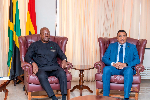 PHOTOS: President Mahama holds bilateral talks with Jamaica PM Andrew Holness