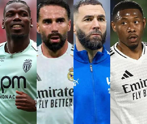 L-R: Pogba, Carvajal, Benzema and Alaba are available on the transfer market