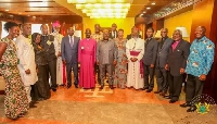 Pastors champoining the National Cathedral project with President Akufo-Addo