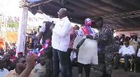 Bawumia's ADC whisks the gender minister off stage as the VP engages the crowd