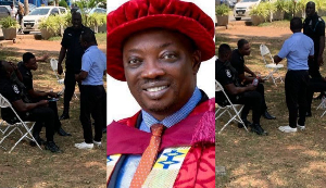 Some armed police personnel were invited by the Chairman of GCTU to throw out the VC