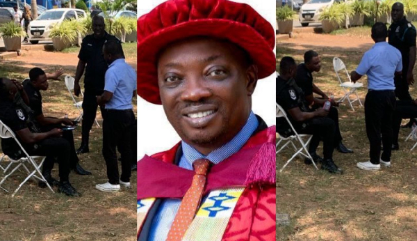 Some armed police personnel were invited by the Chairman of GCTU to throw out the VC