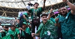 Saudi fans celebrate a historic victory