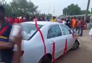 The Toyota Corolla was used as casket to bury someone