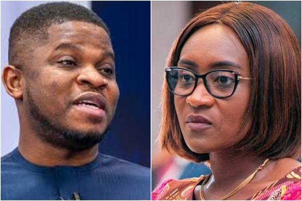 Sammy Gyamfi (L) challenges PAC Chair Abena Osei-Asare (R) over GoldBod claims