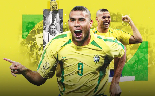 Ronaldo scored twice in the 2002 World Cup final against Germany