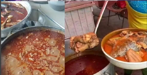 The thieves made away with an assortment of food items and utensils in the targeted heist