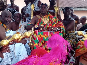 Daasebre Kwaku Boateng III during the declaration in Koforidua