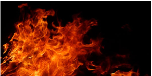 Image of a burning fire